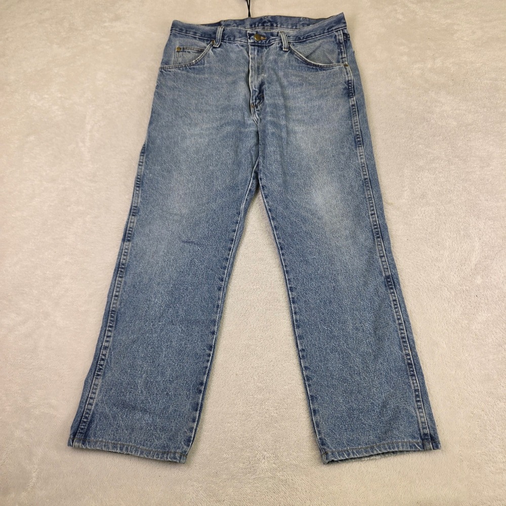 Wrangler Hero Authentic Mens Jeans Light Wash Straight Leg 965T1DS 34x29